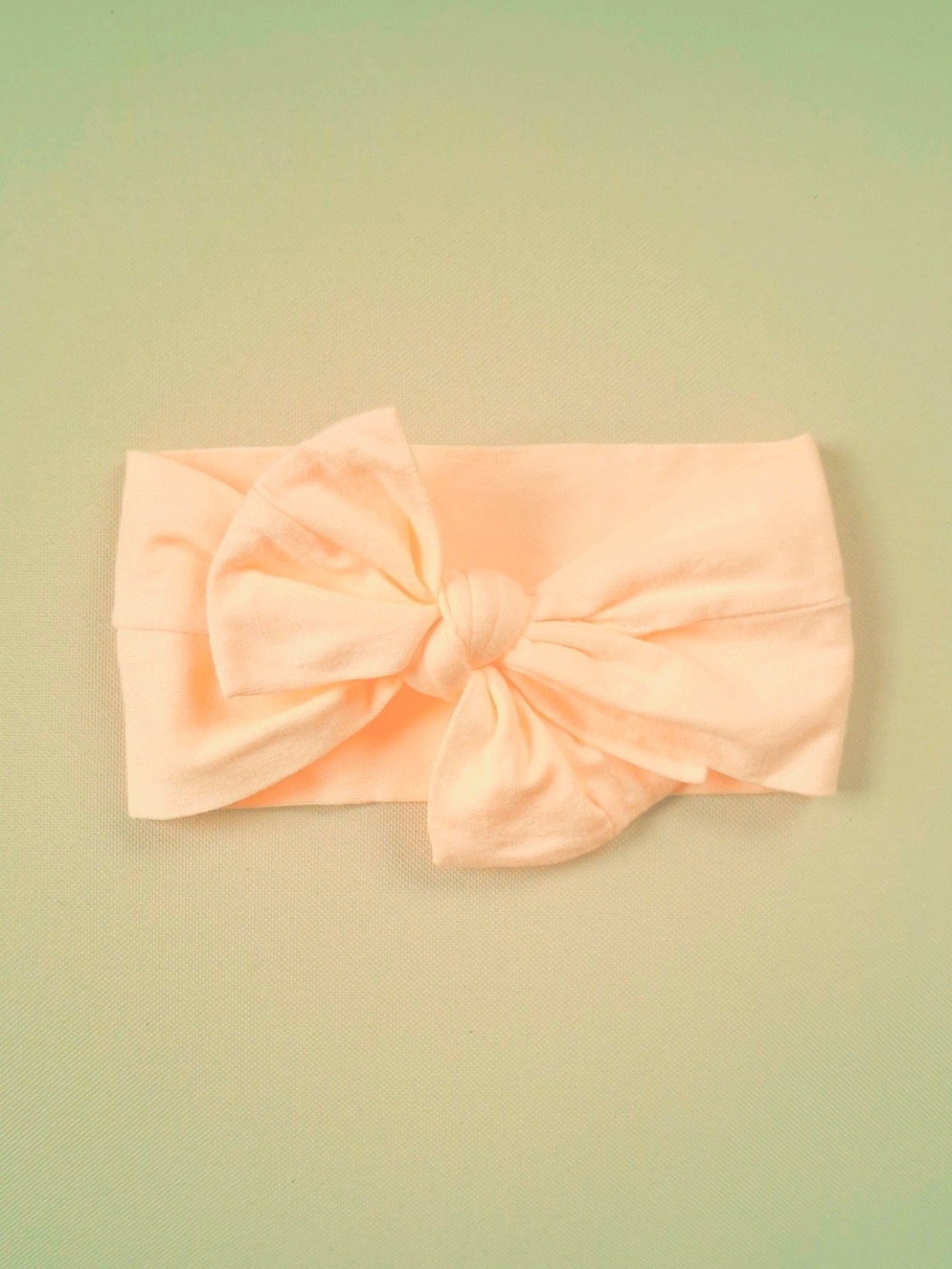 Pastel Orange Headband with Bow